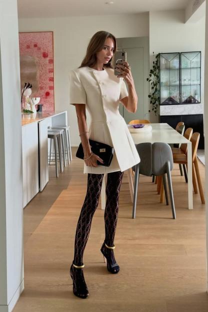 Exquisite Single-Breasted A-line Mini Dress