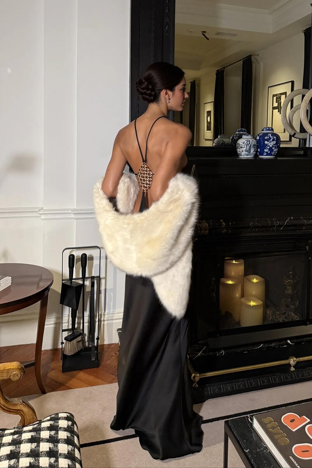 Exquisite Backless Spaghetti Strap Maxi Dress