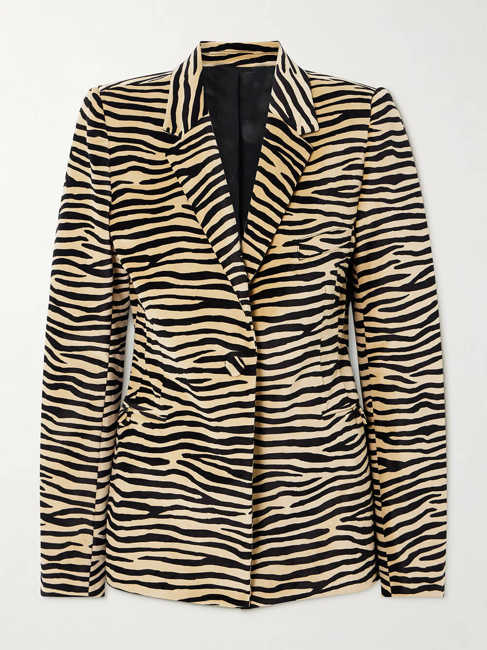 Exquisite Zebra Print Lapel Blazer
