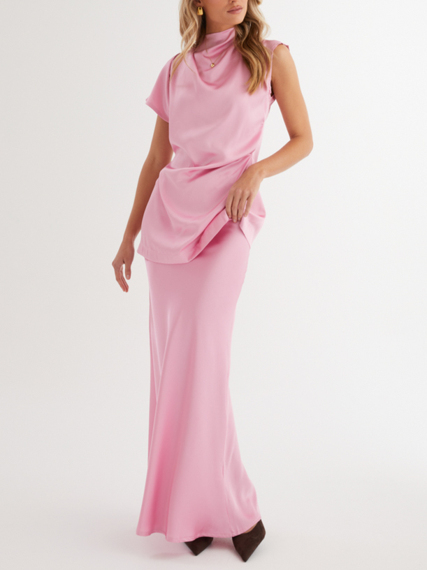 Elegant Satin Elastic Fishtail Skirt