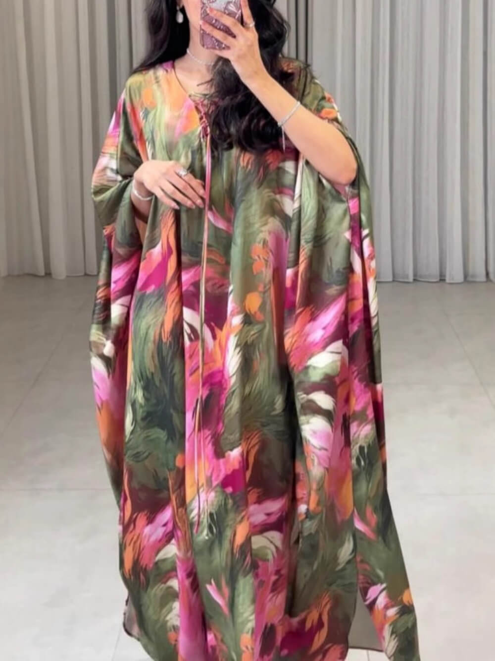 Bohemian Unique Print Kaftan Maxi Dress