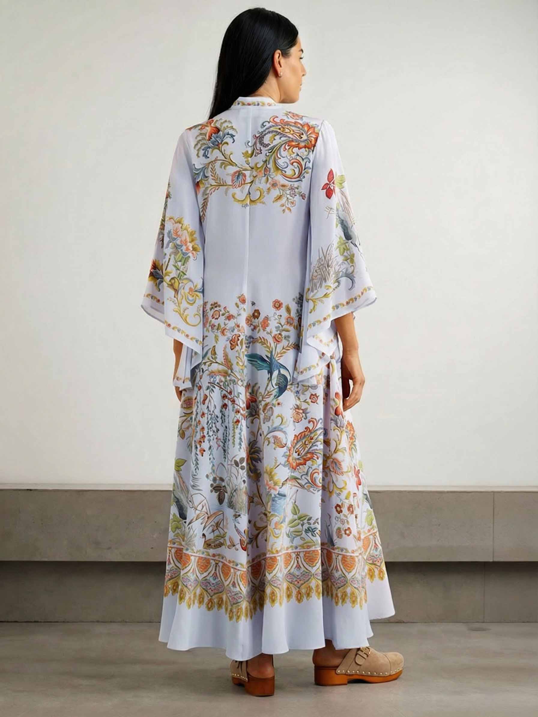 Exquisite Bow Print Maxi Dress