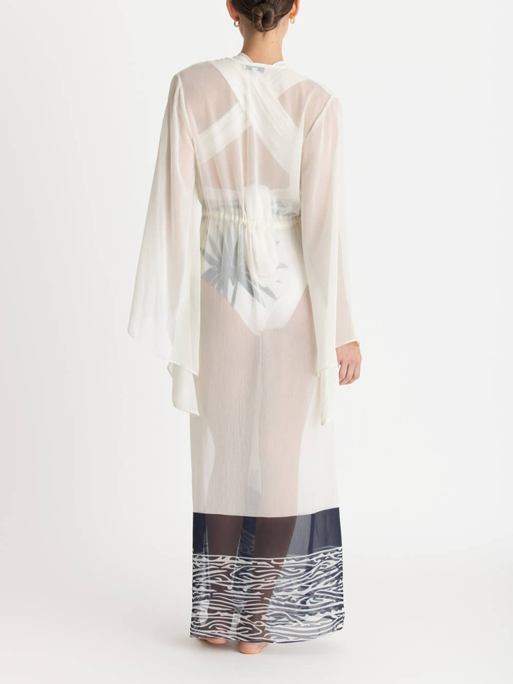 Sexy Palm Tree Print One-Piece Swimsuit