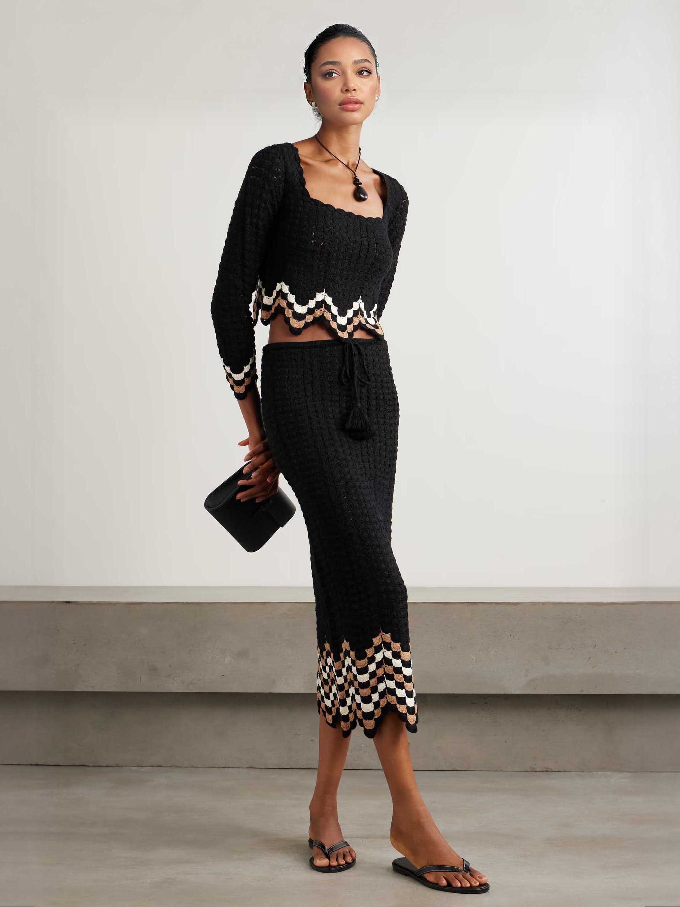 Exquisite Crochet Scalloped Sweater