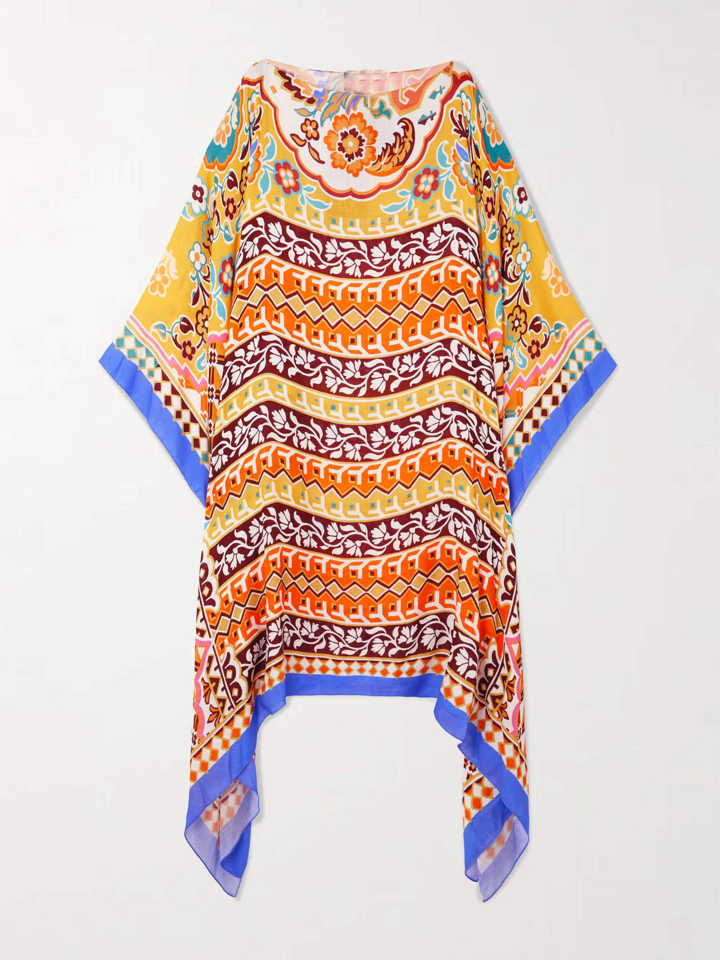 Unique Asymmetric Printed Satin Midi Dress