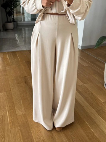 Casual Side-pocket Wide-leg Pants