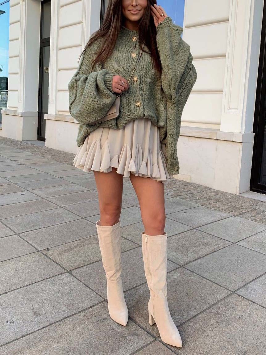 Casual Batwing Sleeve Cardigan Sweater