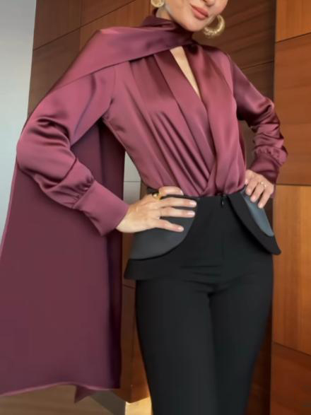 Elegant High-Waisted Tailored Trousers