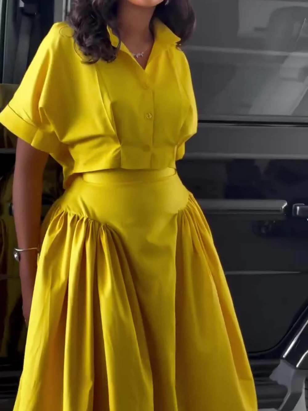 Casual Short Sleeve Cropped Top