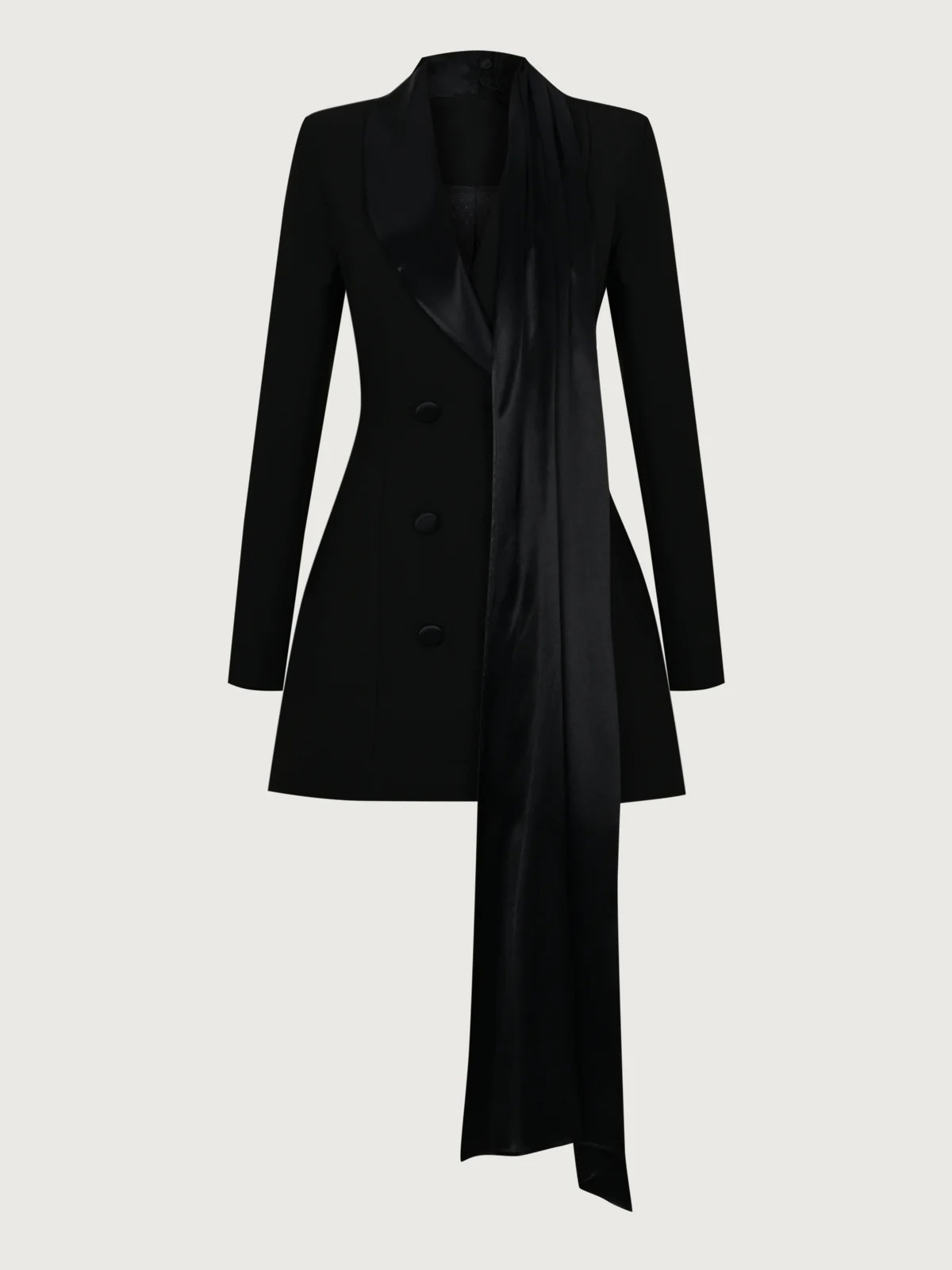 Elegant Ribbon Suit Mini Dress