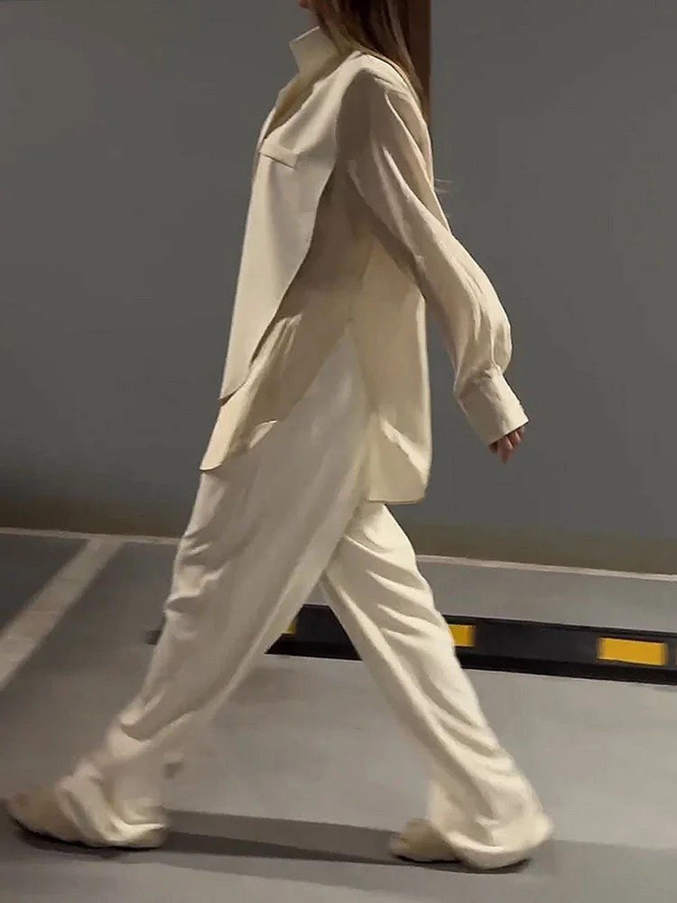 Exquisite Chiffon Patchwork Irregular Tie Shirt