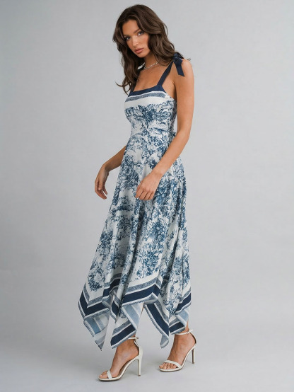 Glamorous Paisley Print Vacation Maxi Dress