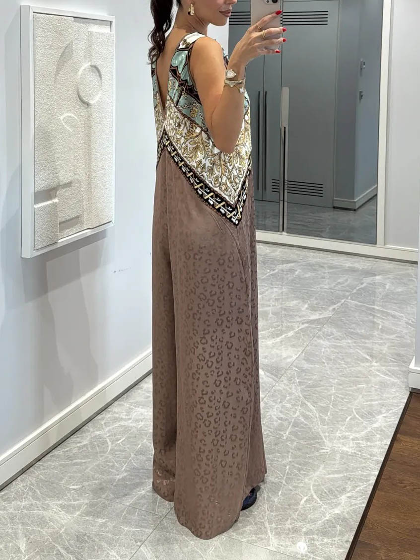 Exquisite Bohemian Print Jumpsuit