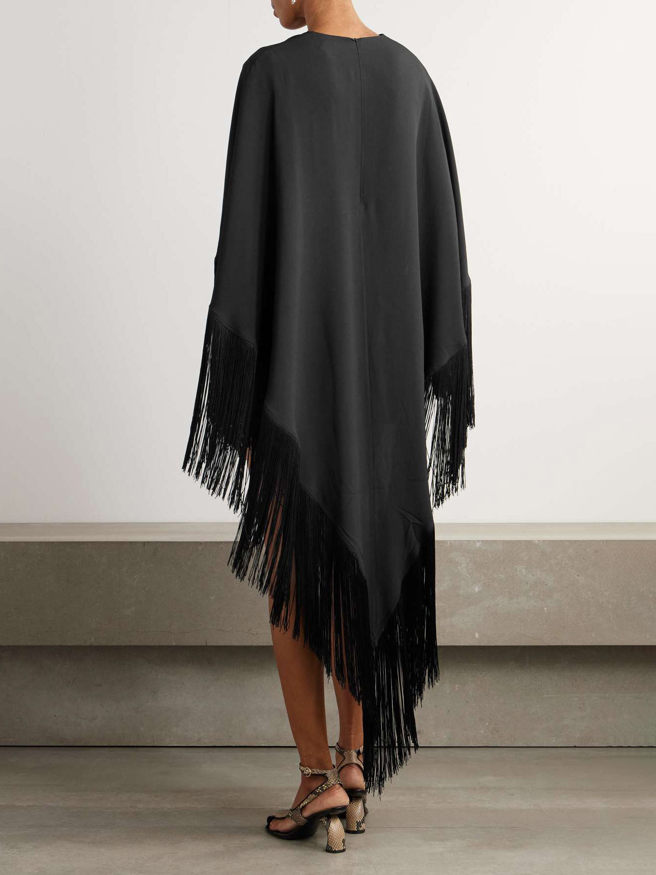 Gorgeous Belted Fringe Hem Mini Dress