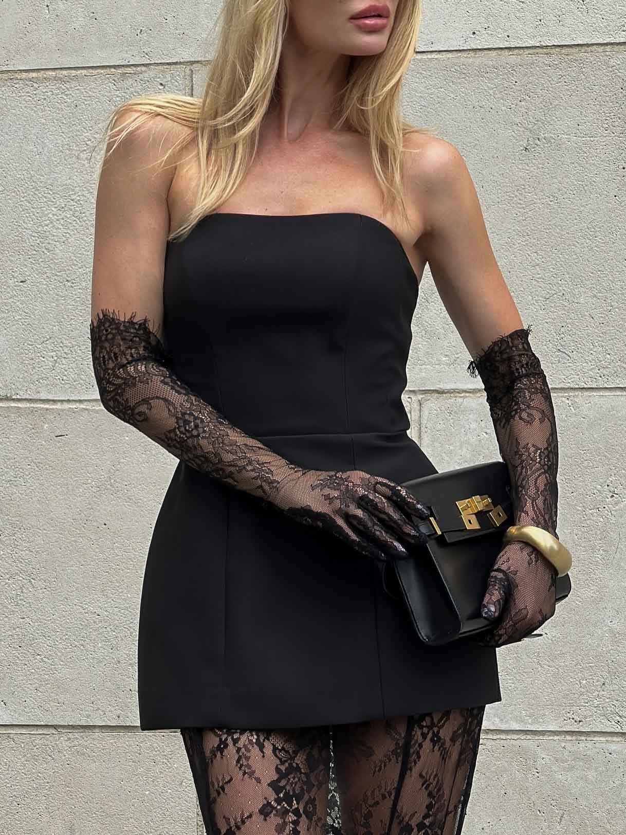 Elegant Strapless Bustier Slim-Fit Top