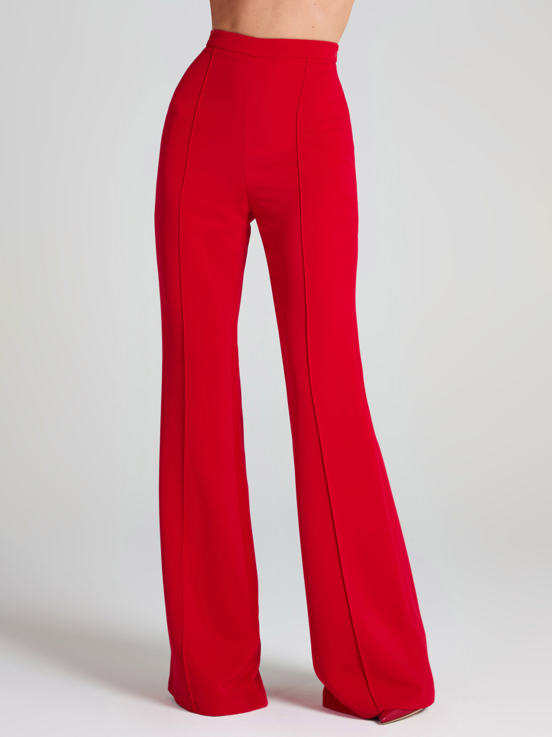 Elegant Chic High-waisted Flared Pants