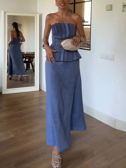Chic High-Waisted A-Line Midi Skirt