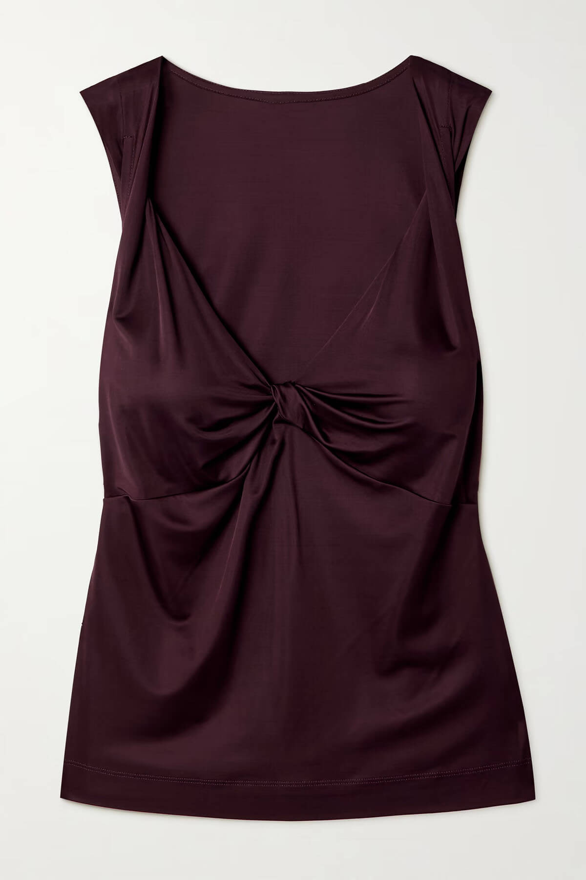 Elegant Satin Pleated Tank Top And Pleated Printed Twill Skirt Set