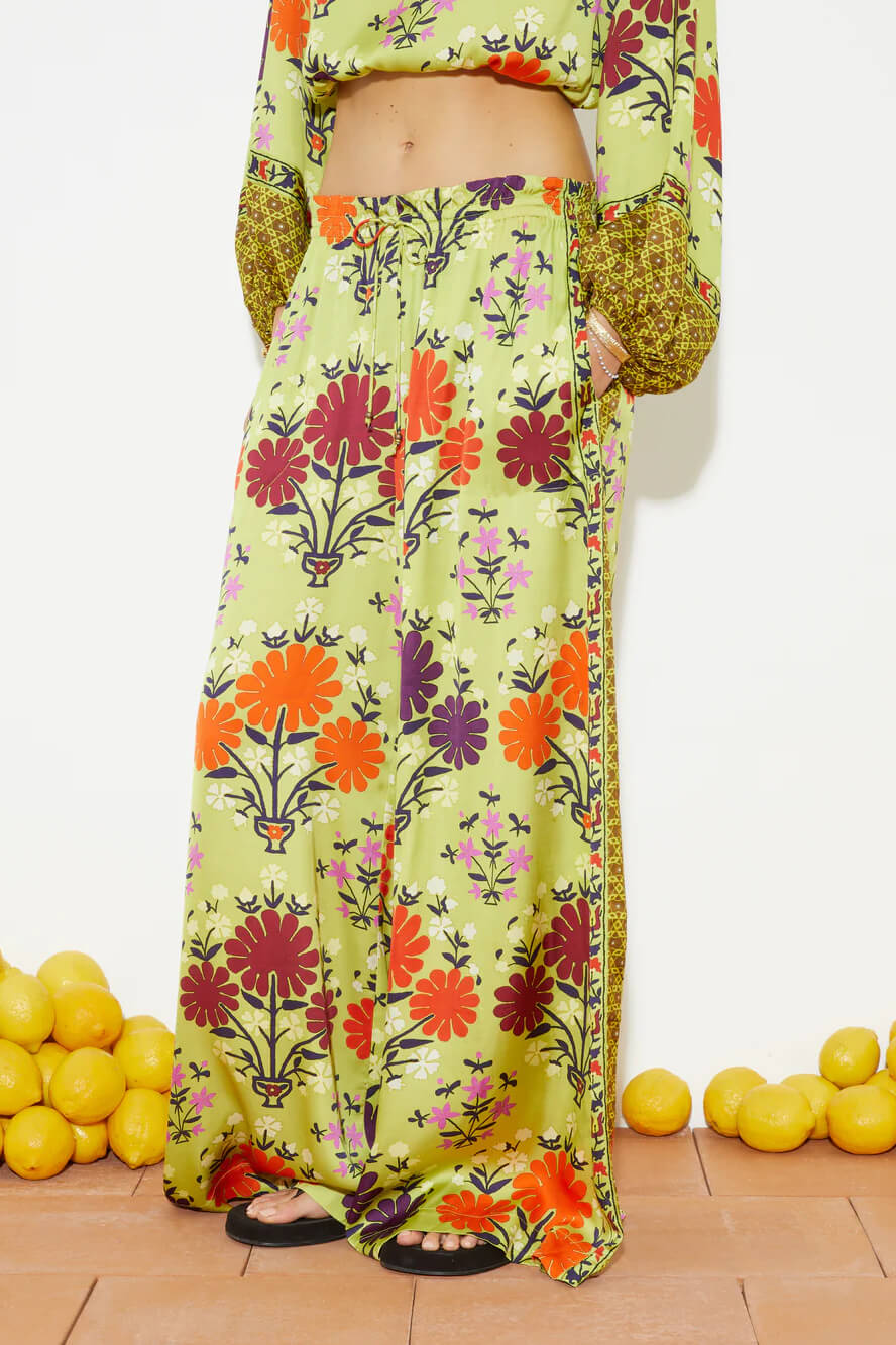 Unique Floral Print Crop Top