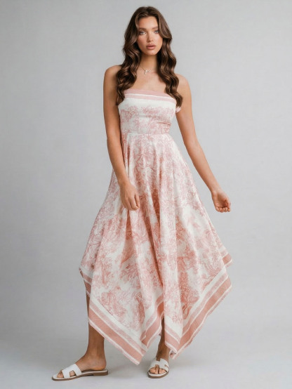 Glamorous Paisley Print Vacation Maxi Dress