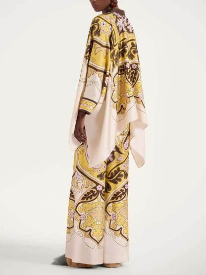 Unique Irregular Print Oversized Button-Down Shirt