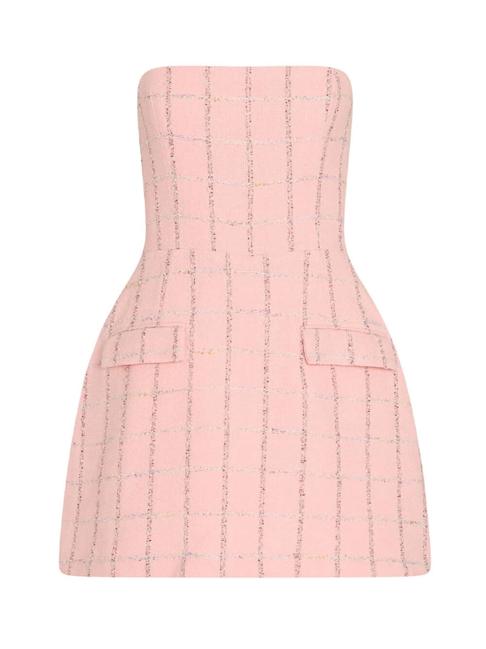 Elegant Strapless Bandeau Mini Dress