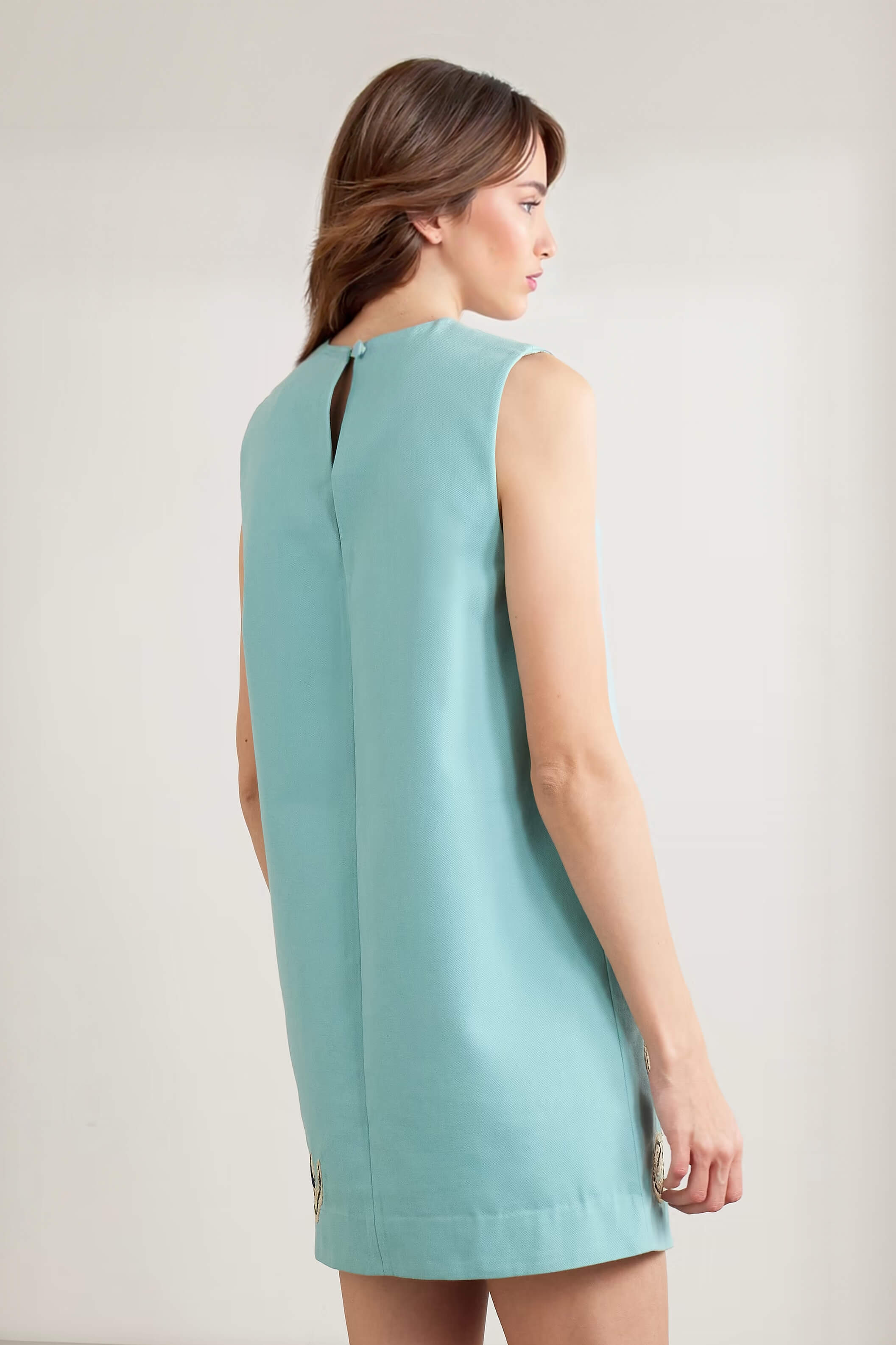 Casual Printed Sleeveless Mini Dress