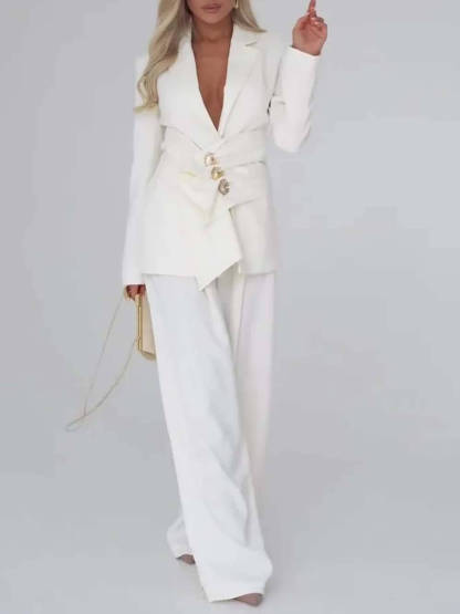 Unique Wrap-Style Blazer