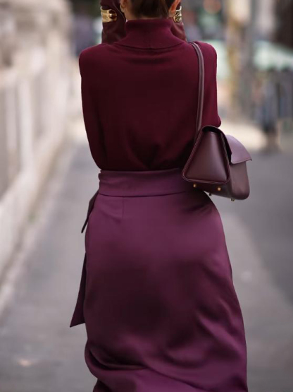 Elegant High-neck Knitted Tank Top