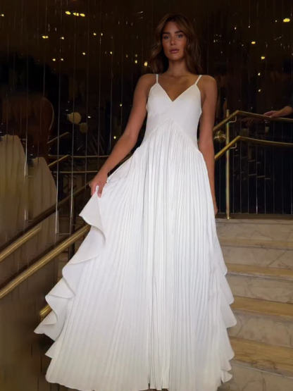 Delicate White Layered Patchwork Ruched Party Maxi Dress