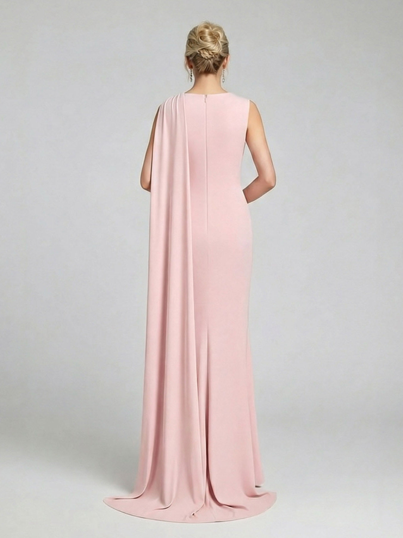 Elegant One-Shoulder Ruched High-Slit Maxi Dress