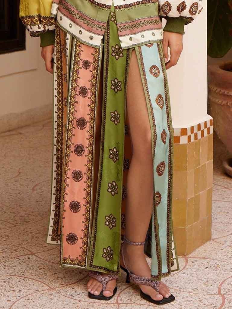 Exquisite Bohemian Print Two-Piece Set