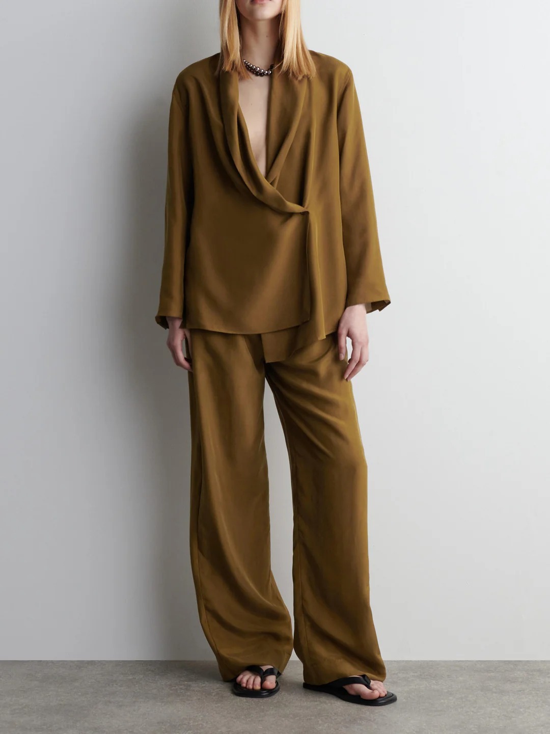 Elegant Wide-leg Casual Suit Trousers