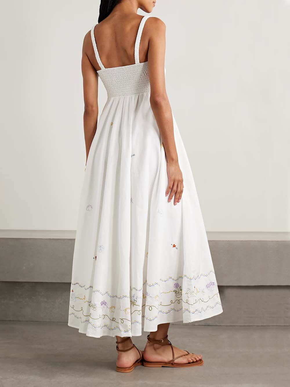 Casual Unique Ruffled Printed Maxi Dress