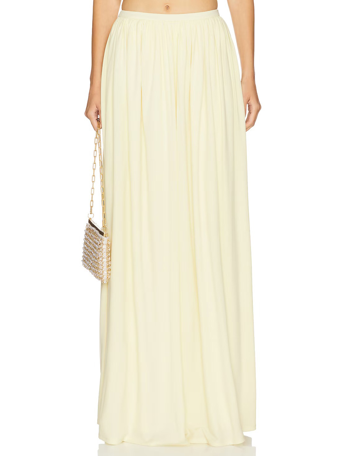 Elegant Asymmetrical Hem Cropped Top And Skirt Two-piece Set