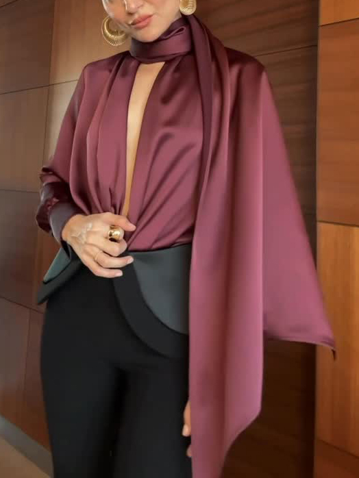 Elegant High-Waisted Tailored Trousers