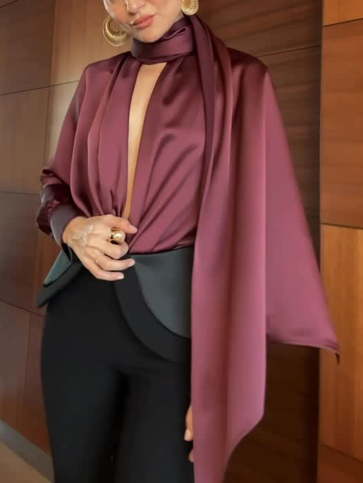 Elegant High-Waisted Tailored Trousers