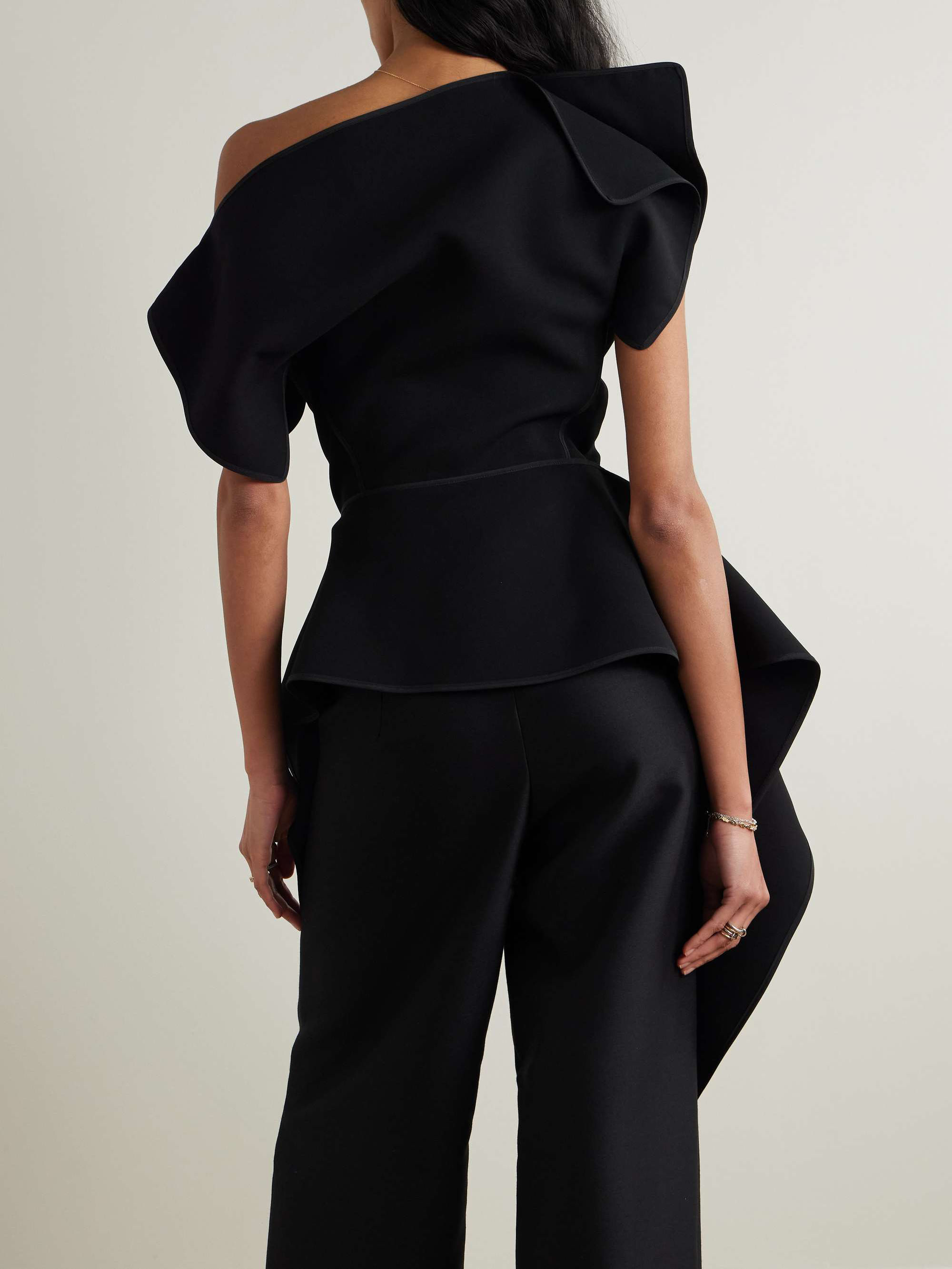 Asymmetrical Fringe Top And Pants Two-Piece Set
