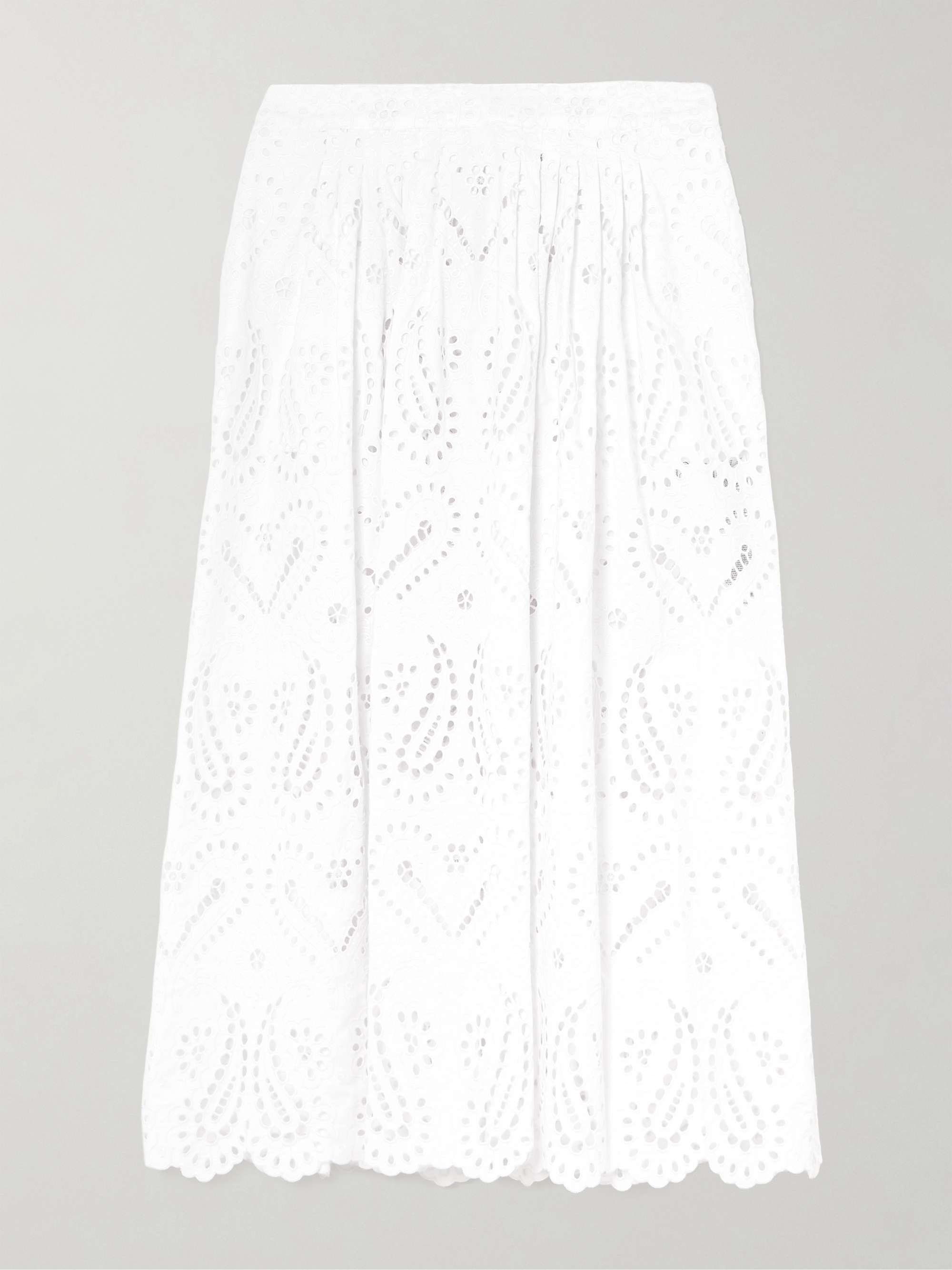 Elegant Cutout Embroidered Lace Skirt
