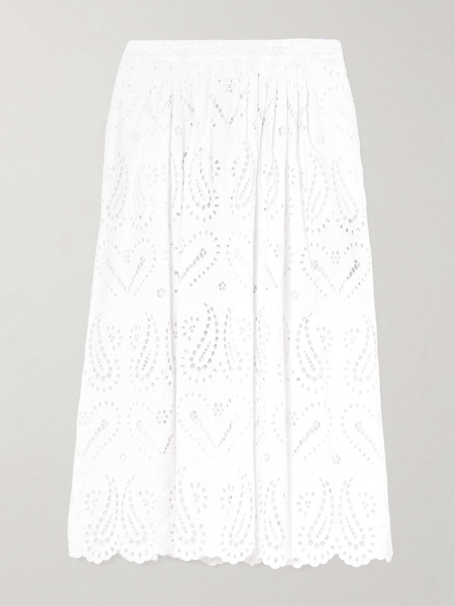Elegant Cutout Embroidered Lace Skirt