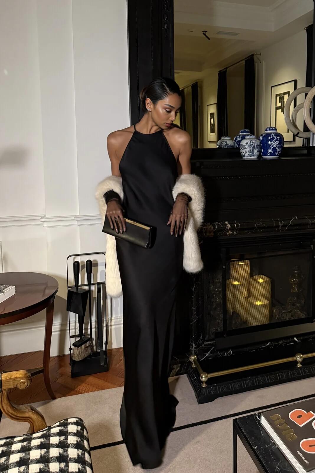 Exquisite Backless Spaghetti Strap Maxi Dress