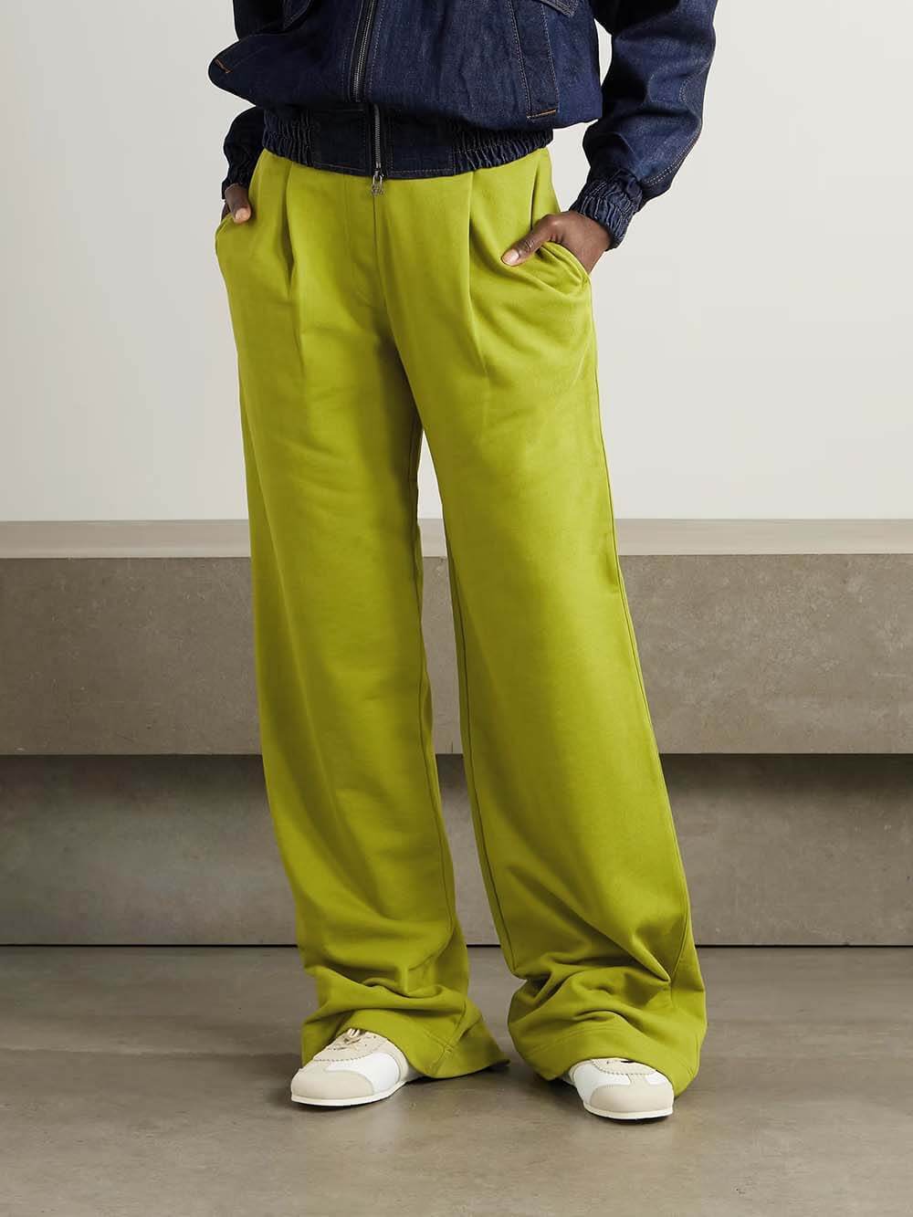 Casual Pleated Pocket Straight-Leg Pants