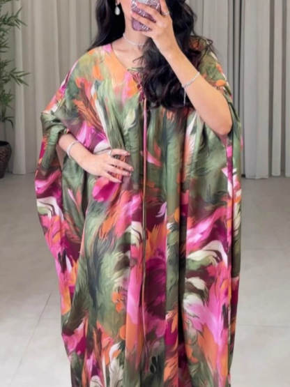 Bohemian Unique Print Kaftan Maxi Dress