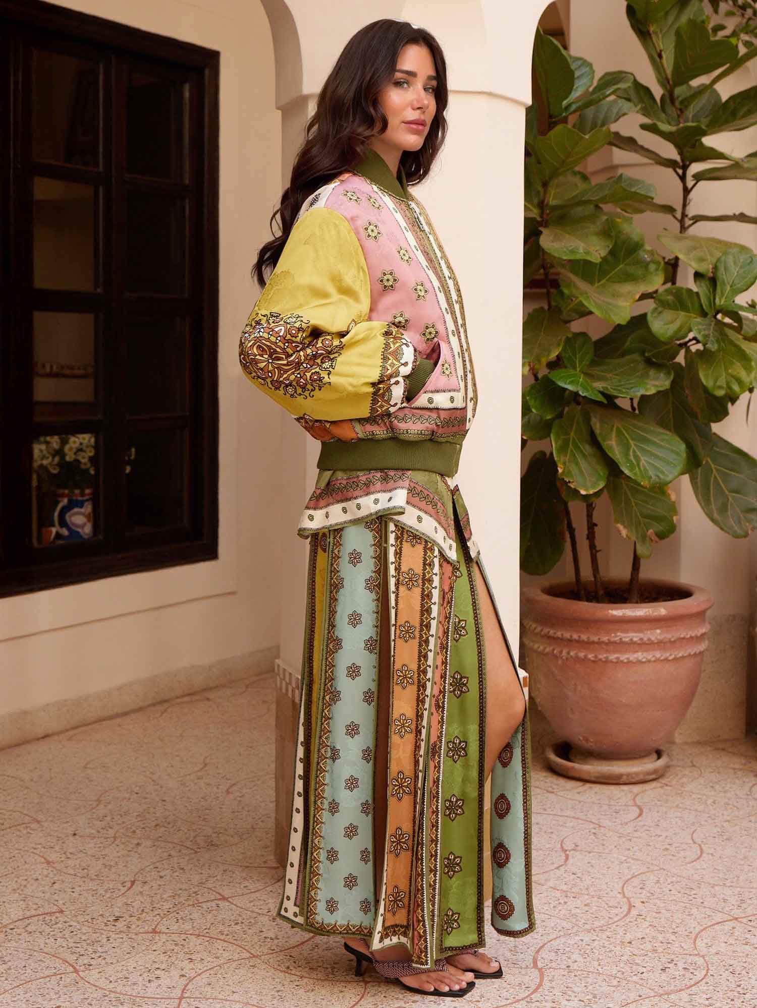 Exquisite Bohemian Print Two-Piece Set