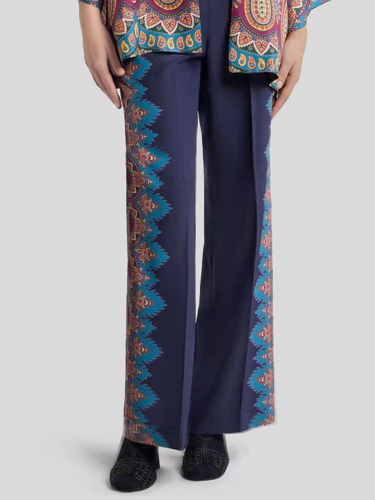 Elegant Retro Paisley Print Kimono Blouse