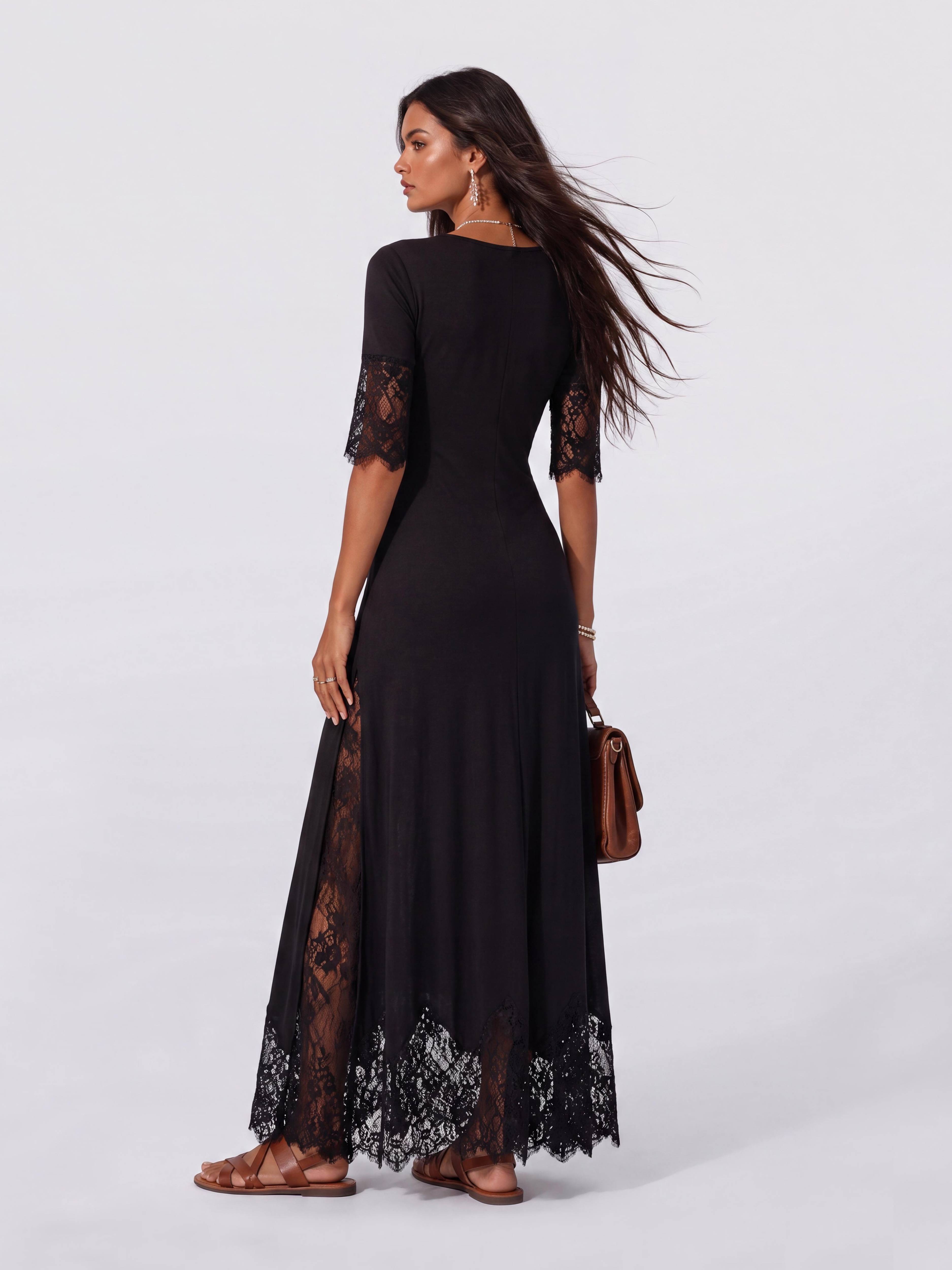 Bohemian Split Lace Dress