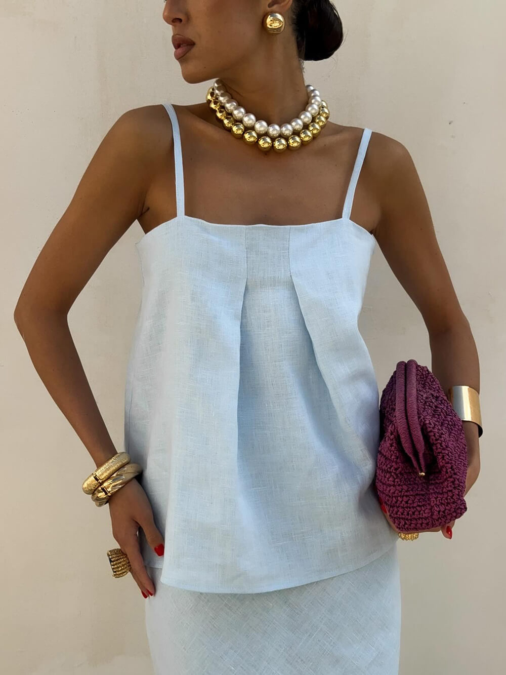 Casual Chic Ruched Camisole Top