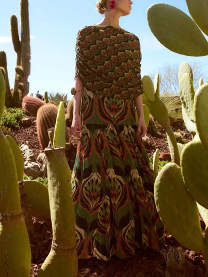 Bohemian Vintage Printed Cape Draped Maxi Dress