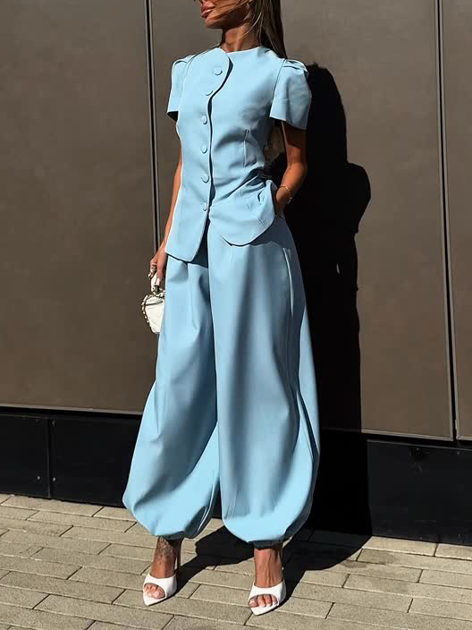 Elegant Office Two-Piece Suit Set