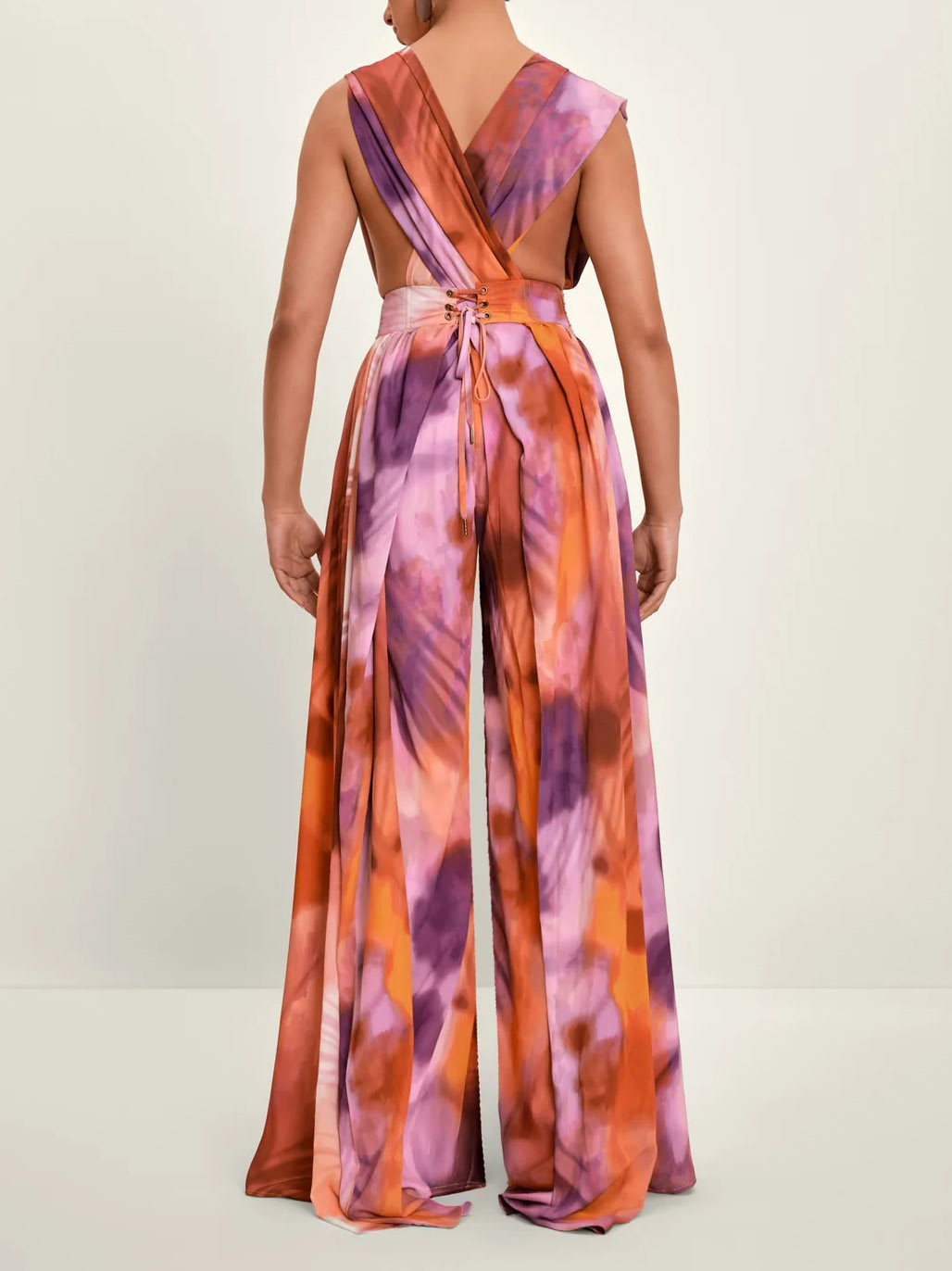 Unique Tie-Dye Versatile Suspender Jumpsuit